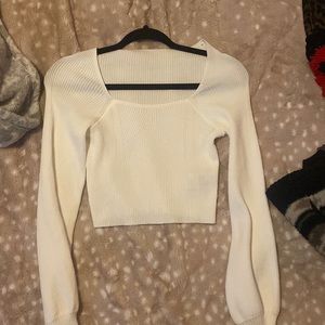 white long sleeve shirt from shein, never worn.      size - small
